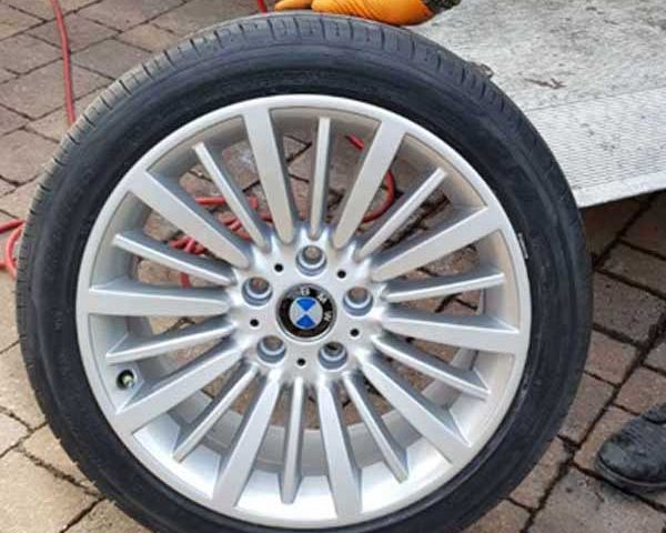 After a mobile alloy wheel repair by Scuff Doc